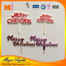 Plastic Merry Christmas Words Decoration